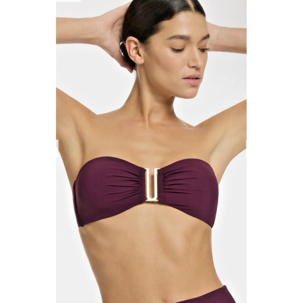 Jets Australia Women Size 6 Jetset Bandeau Swim Top Amethyst J40256 **READ DESC*